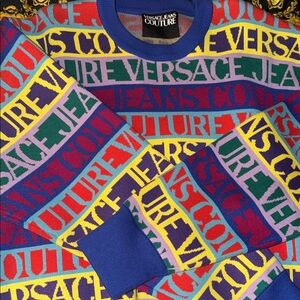 Versace Jeans Couture Multicolor Crewneck Sweater